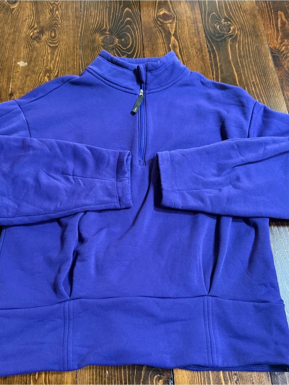 Athleta Deep Purple Fleece Pullover